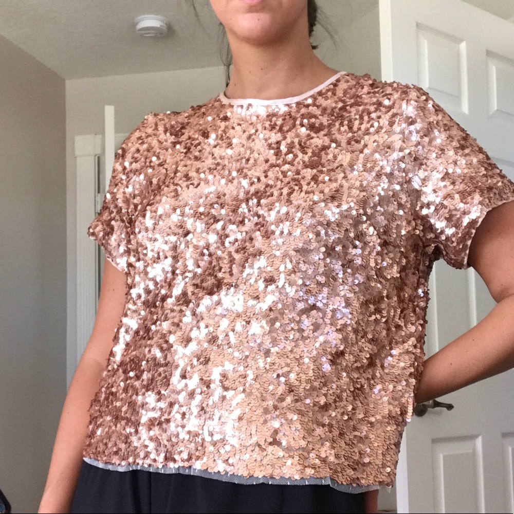 ABERCROMBIE & FITCH Sequin Blouse